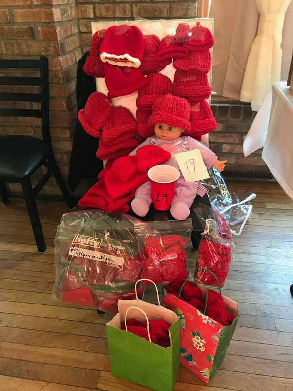 2018 
Little Red Hats collected at the Holiday Party